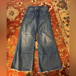 MOTHER the Roller High Rise wide leg in work hard